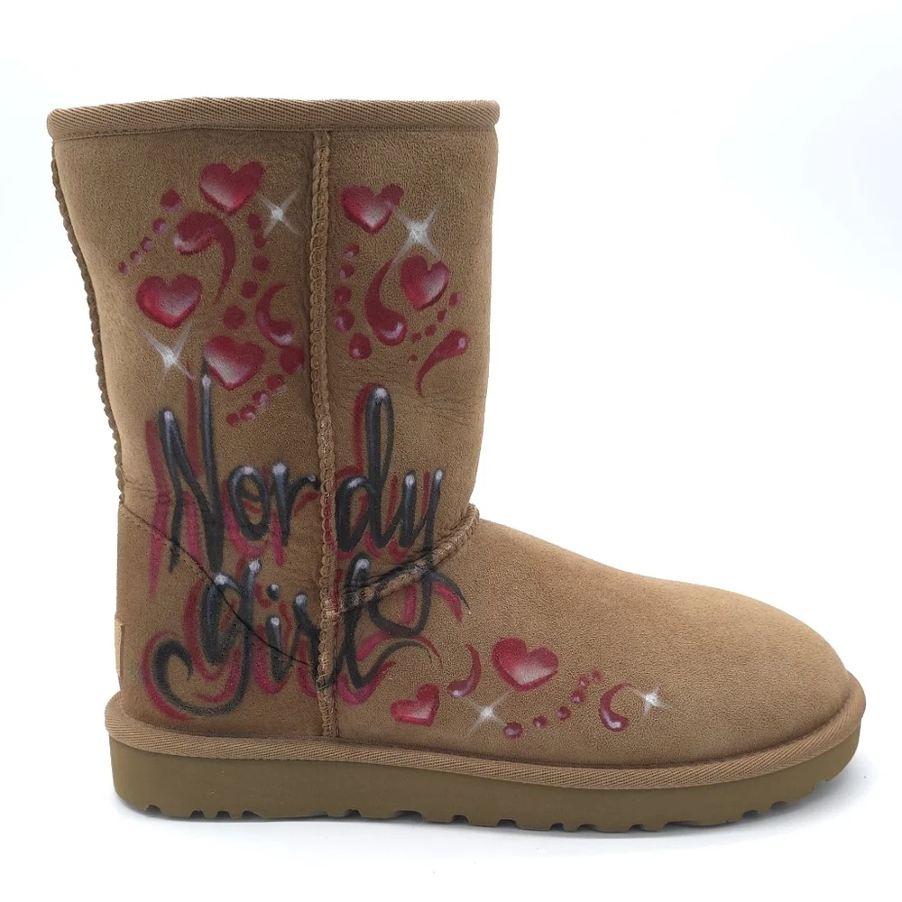 UGG woman’s Classic Short II Boot Custom Chestnut